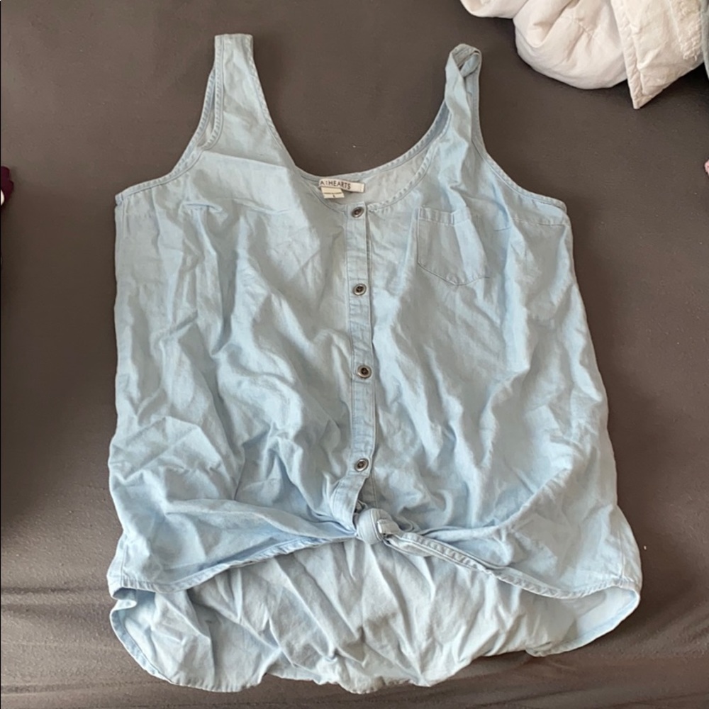 Jean tank top